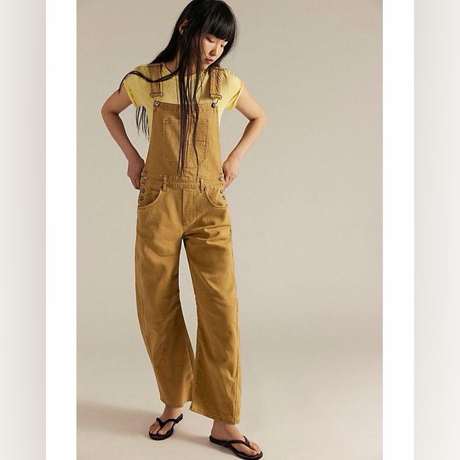 Free People Tan Jumpsuit